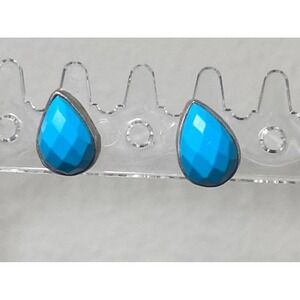 Turquoise‎ tear drop earrings